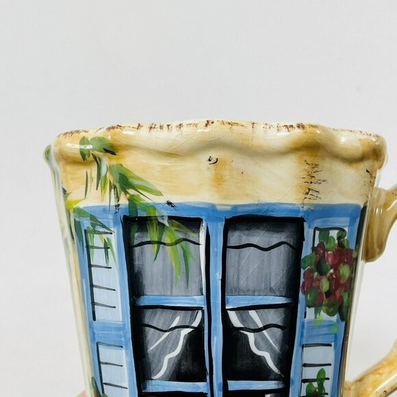 Tabletop Rue De Paris France Mug Hand Paint Souvenir Trip Ridge Large Restaurant - Picture 11 of 12